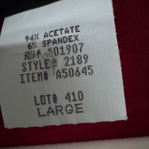 Citi Knit Vintage Red Liquid Knit Women's Cardigan sz L - Picture 6 of 6